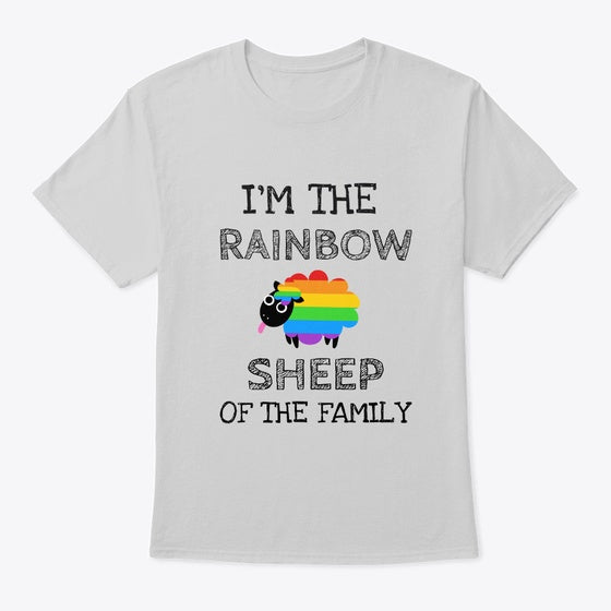 LGBT I M THE RAINBOW SHEEP OF THE FAMILY Apparel Trending US Best Seller Look