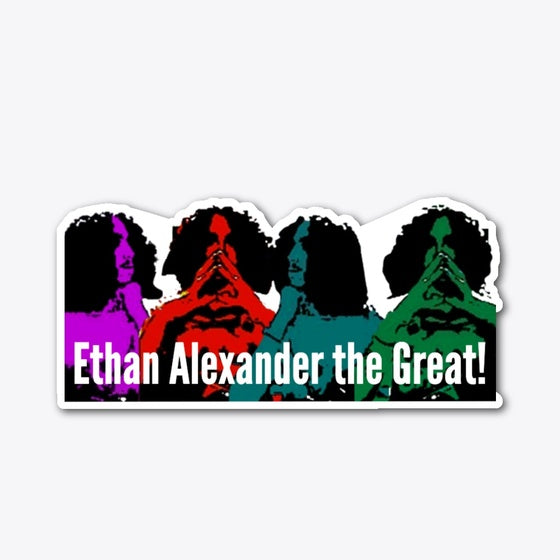 Ethan Alexander the Great Sticker Text Apparel Premium Print Best Seller Look