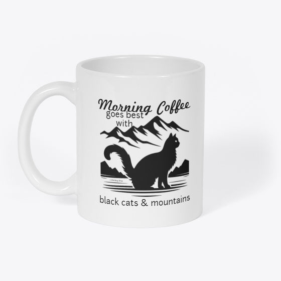 Coffee black cats mountains mug Apparel High Search Demand Gift Ready
