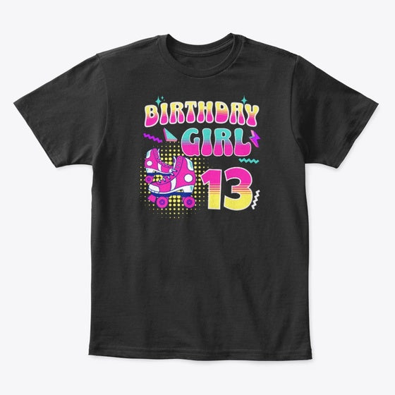 13th Birthday Roller Skating Graphic T Shirt