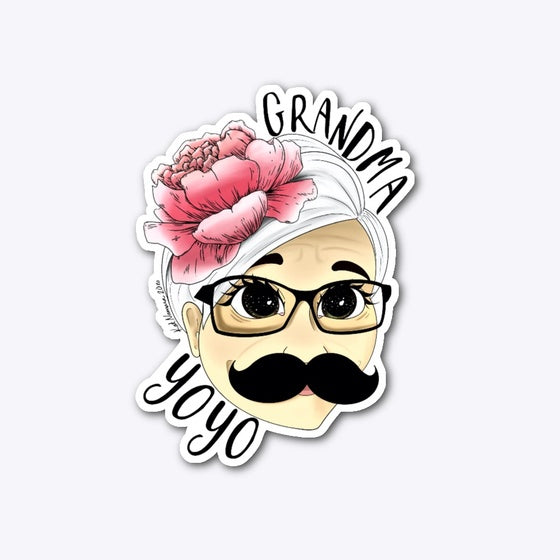 Grandma Yoyo Diecut Graphic T Shirt
