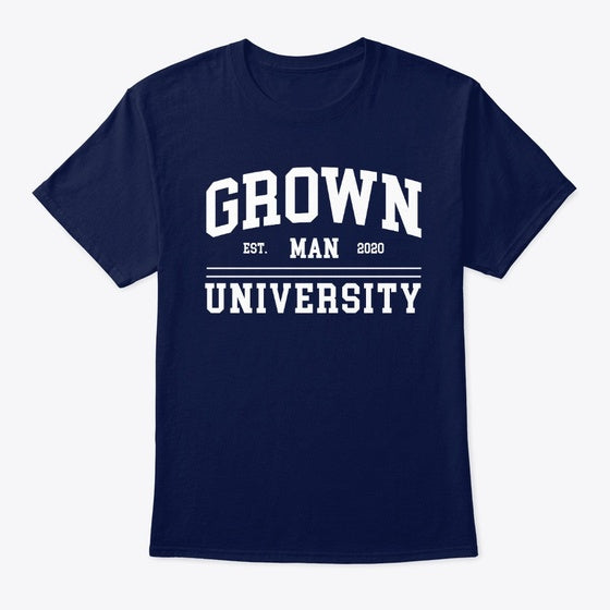 Grown Man University Graphic T Shirt