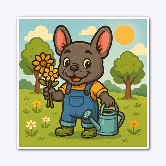 Frenchie Springtime Graphic T Shirt