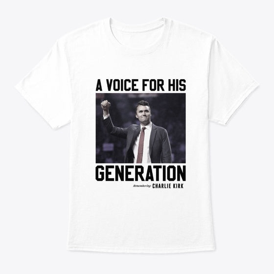 Charlie Kirk A Voice For His Generation | Premium Unisex T-Shirt