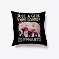 JUST A GIRL WHO LOVES ELEPHANTS | Premium Unisex T-Shirt