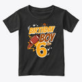 6th Birthday Football Graphic T Shirt