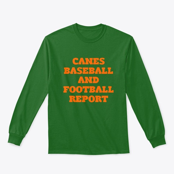 Canes Baseball and Football Report Apparel Premium Print Fan Favorite