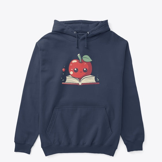 Book Reading Apple Graphic T Shirt