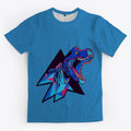 Colourful T Rex Graphic T Shirt