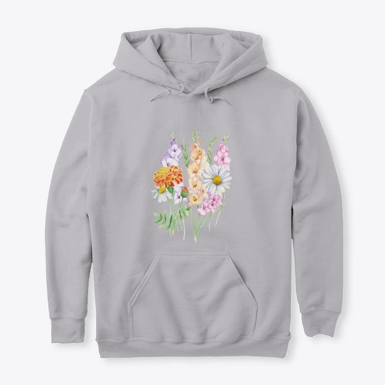Floral Hoodie | Premium Unisex T-Shirt