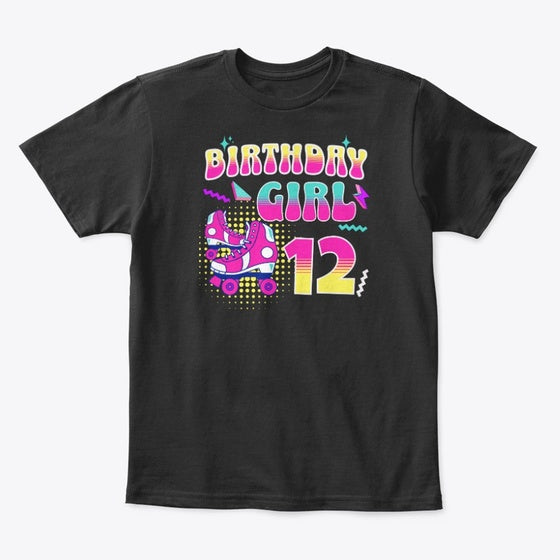 12th Birthday Roller Skating Graphic T Shirt
