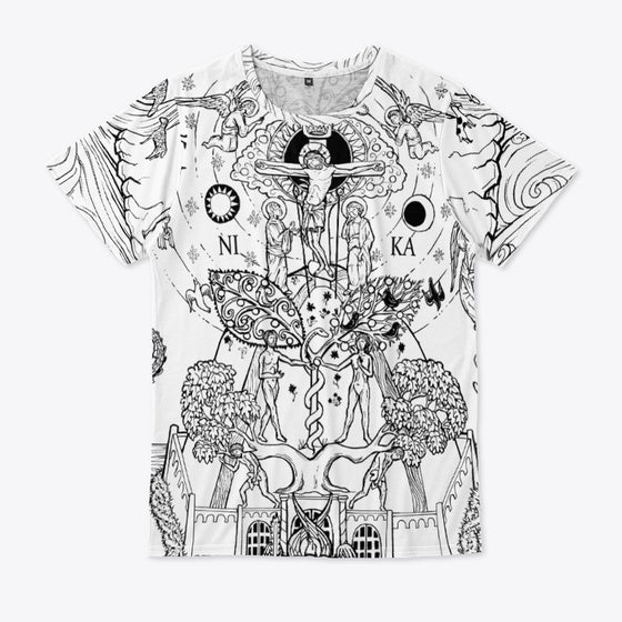 Cosmic mountain-full-print | Premium Unisex T-Shirt