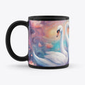 Soulmates Twin Flames Swans | Fantasy Graphic Tee for Everyday Style
