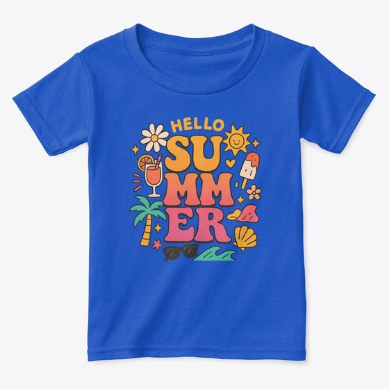 Hello Summer Letsgetsummervibes Graphic T Shirt
