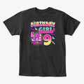 9th Birthday Roller Skating Birthdaygirl Graphic T Shirt