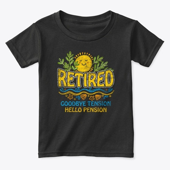 Retired Goodbye Tension Graphic T Shirt