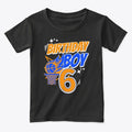 6th Birthday Basketball 6thbirthday Graphic T Shirt