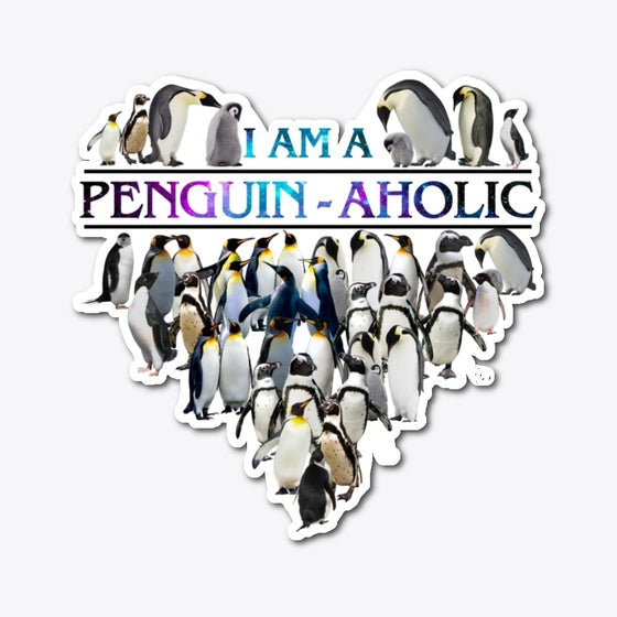ln penguin aholic die cut | Premium Unisex T-Shirt, Trending Graphic Tee