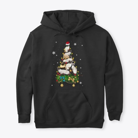 Siamese cat Christmas | Premium Unisex T-Shirt, Trending Graphic Tee