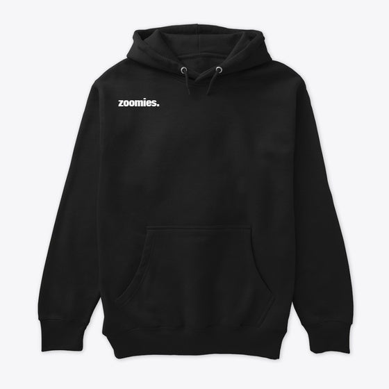 ZOOMIES black hoodie w new colors Hoodie Comfort Fit Daily Wear
