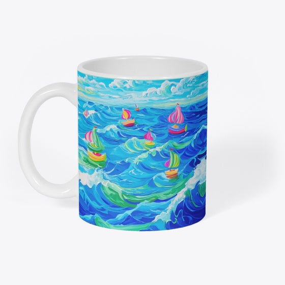 Ocean Waves Mug | Fantasy Graphic Tee for Everyday Style