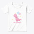 Pink Dino Princess Graphic T Shirt