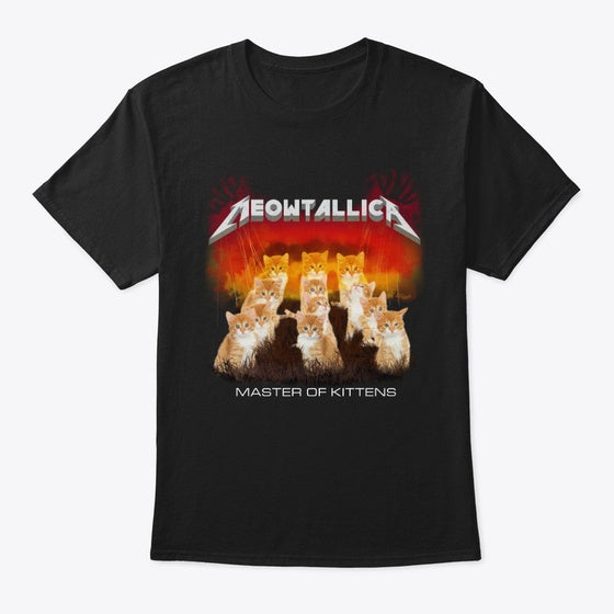 Meowtallica - Master Of Kittens | Premium Unisex T-Shirt, Trending Graphic Tee