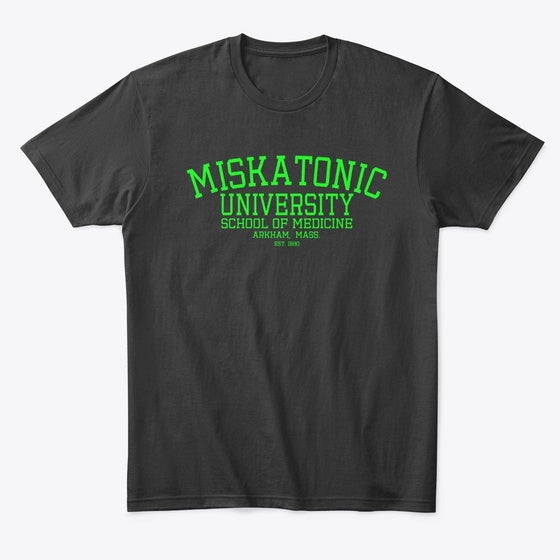 Miskatonic University Green Graphic T Shirt