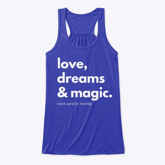 Visit Mystic Water Flowy Tank | Fantasy Graphic Tee for Everyday Style