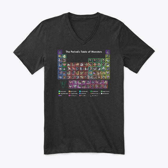 Periodic Table of Monsters MHRS | Premium Unisex T-Shirt, Trending Graphic Tee