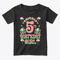 5th Birthday Cactus Graphic T Shirt