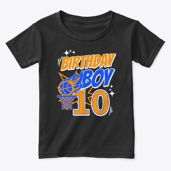 10th Birthday Basketball Graphic T Shirt