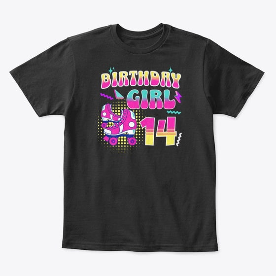 14th Birthday Roller Skating Graphic T Shirt