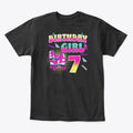 7th Birthday Roller Skating Birthdaygirl Graphic T Shirt