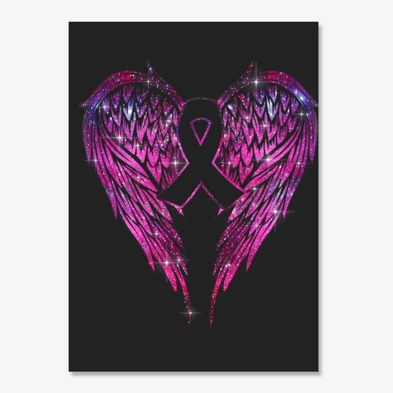 Breast Cancer Wings Bling Shiny | Premium Unisex T-Shirt