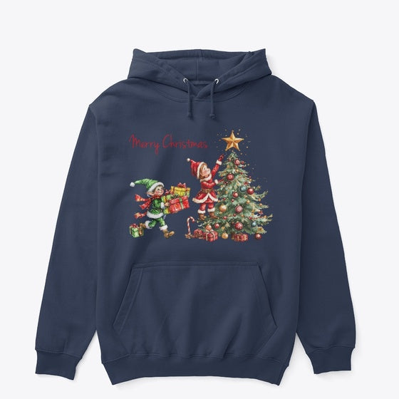 Merry Christmas Elves Graphic T Shirt