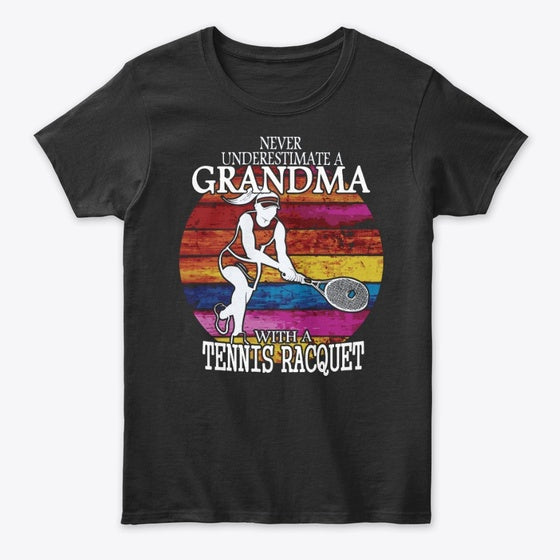Tennis Grandma - FRONT | Premium Unisex T-Shirt