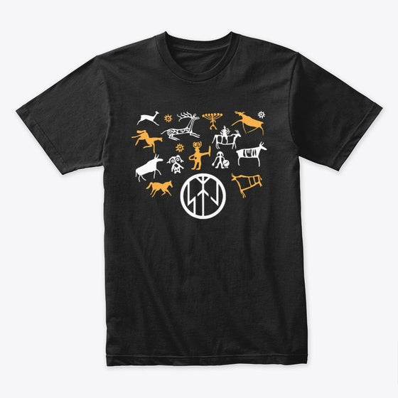 Nordic Hunter Petroglyph Range | Premium Unisex T-Shirt, Trending Graphic Tee