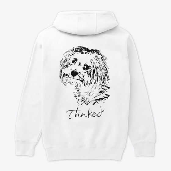 Doggo Hoodie White Graphic T Shirt