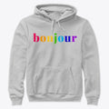 Bonjour Rainbow Apparel Premium Print US Top Pick