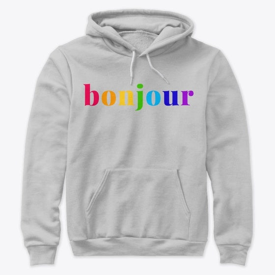 Bonjour Rainbow Apparel Premium Print US Top Pick
