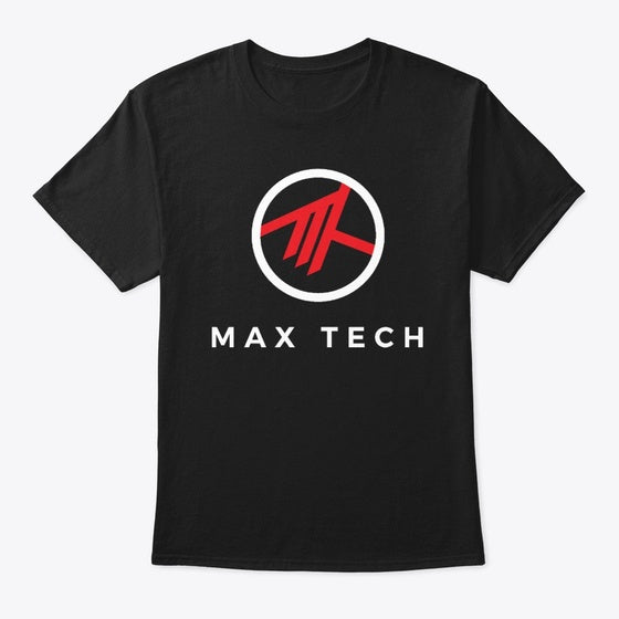Max Tech White Logo | Premium Unisex T-Shirt, Trending Graphic Tee