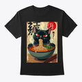 Ramen Noodles Cat Kawaii Retro Anime Apparel Viral TikTok Fan Favorite
