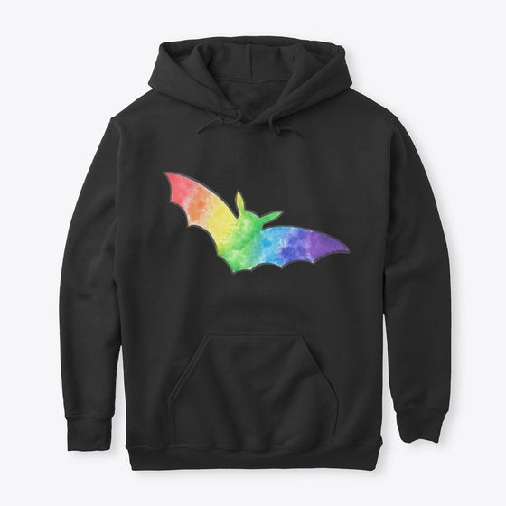 Rainbow Bat | Fantasy Graphic Tee for Everyday Style