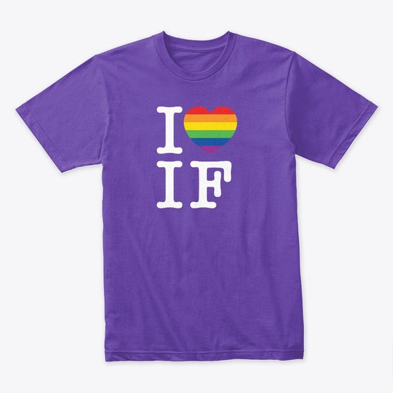 I Heart IF Rainbow colorful Apparel Streetwear Style Best Seller Look