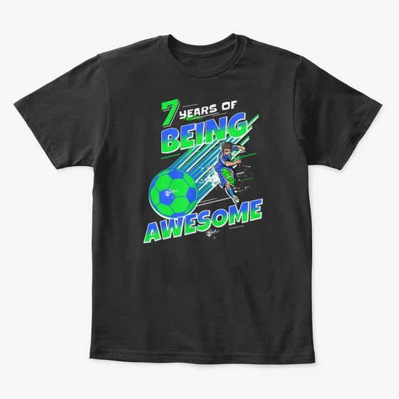 7th Birthday Soccer Graphic T Shirt