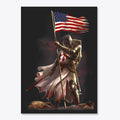 American Flag Knight Templar | Premium Unisex T-Shirt