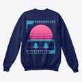 80s vaporwave ugly Christmas sweater tee | Premium Unisex T-Shirt