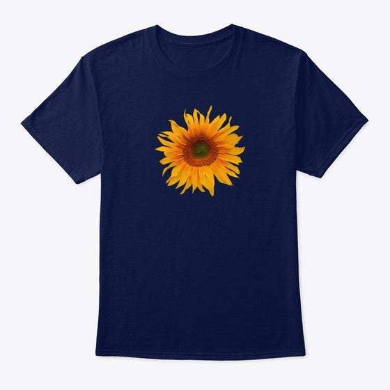 Sunflower Motif T Graphic T Shirt