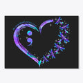 Purple Heart Bling Shiny | Premium Unisex T-Shirt